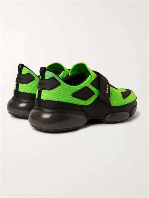 prada trainers mens mr porter|PRADA Cloudbust Mesh, Rubber and Leather Sneakers for Men.